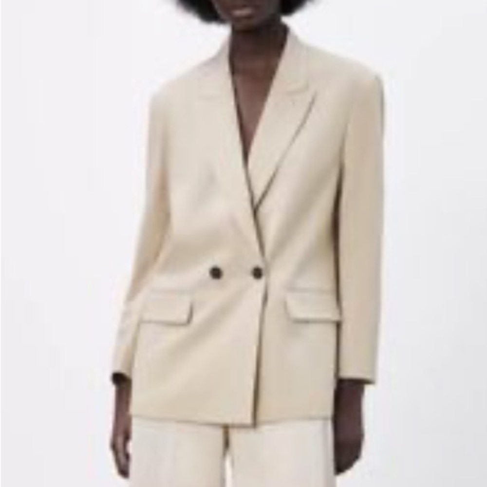 Zara Blazer in Sand